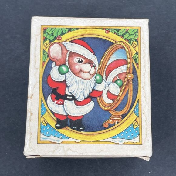 Avon Melvin P Merrymouse Santa Keepsake Christmas Ornament 1982 Vintage Plastic - Picture 13 of 16